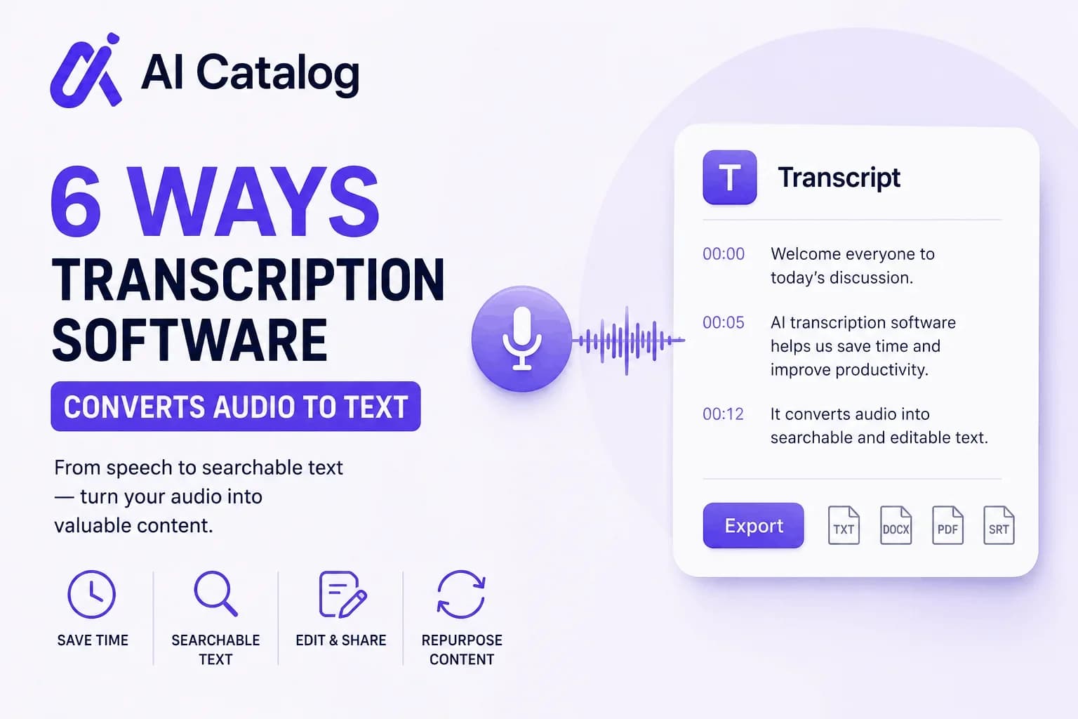6 Ways Transcription Software Converts Audio to Text