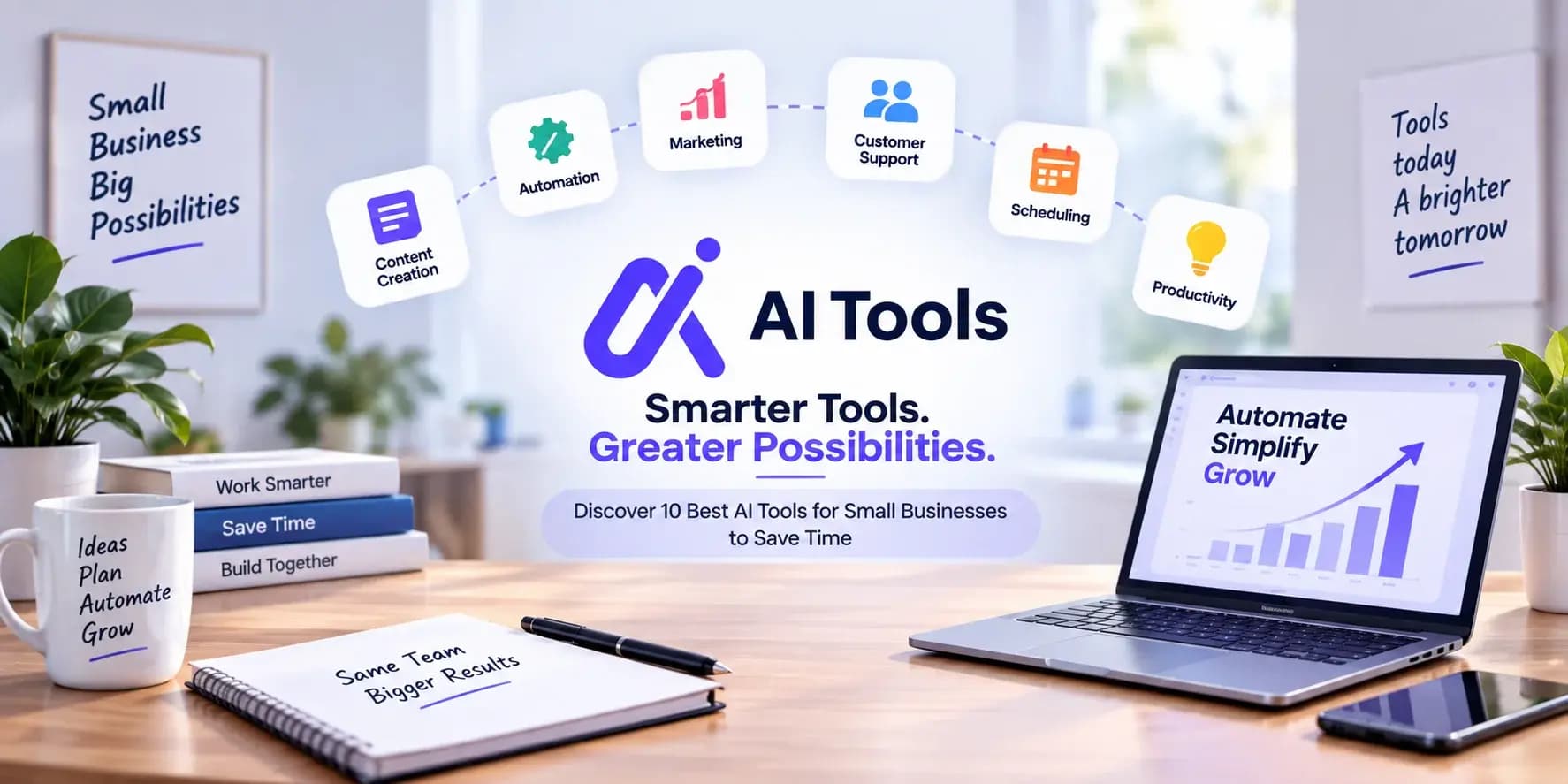 10 Best AI Tools for Small Businesses to Save Time